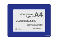 Vloervensters A4 (enkel) | Blauw