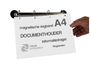 Magnetische ringband A4 roestvrijstaal