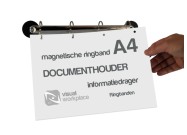 Magnetische ringband A4 roestvrijstaal