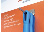 Roestvrijstaal ophangsysteem (enkel-extra lang) op schaduwbord