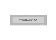 Magnetische titelkader A4 | Zilvergrijs