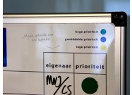 Whiteboard magneten rond met legenda