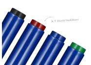 Detecteerbare whiteboard markers (4 kleuren) close up