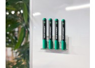 RVS Stiftenhouder incl. whiteboardmarkers (effen kleuren) | Groen