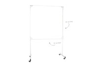 Verrijdbaar whiteboard standaard 120x90cm