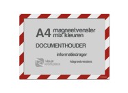 Magneetvenster A4 (mix kleuren) | Rood / Wit