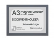 Magneetvenster A3 (incl. uitsnede) | Grijs