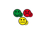 Magnetische smileys 2,5cm mix kleuren