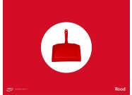Schaduwbord stickervellen (Vikan kleuren) | Rood