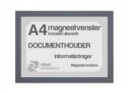 Magneetvenster A4 (incl. uitsnede) | Grijs