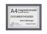 Magneetvenster A4 (incl. uitsnede) | Grijs