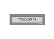 Magnetische titelkader A4 | Grijs