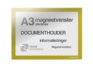 Magneetvenster A3 uitwisbaar | Geel