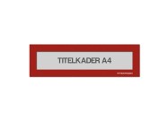 Magnetische titelkader A4 | Rood