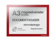 Magneetvenster A3 uitwisbaar | Rood