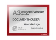 Magneetvenster A3 uitwisbaar | Rood