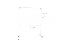 Verrijdbaar whiteboard standaard 120x200cm