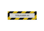 Magnetische titelkader A4 (mix kleuren) | Zwart / Geel