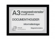 Magneetvenster A3 (incl. uitsnede) | Zwart