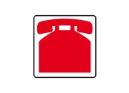 Telefoon magneet (Customer Service) | Rood