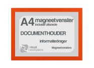 Magneetvenster A4 (incl. uitsnede) | Oranje