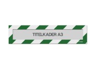 Magnetische titelkader A3 (mix kleuren) | Groen / Wit