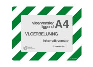 Vloervensters A4 (enkel) | Groen / Wit