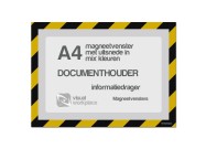 Magneetvenster A4 incl. uitsnede (mix kleuren) | Zwart / Geel