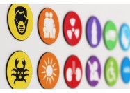 Maatwerk whiteboard magneten (diverse vormen, formaten, aantallen, kleuren)