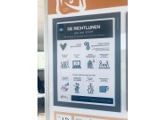 Poster RIVM Richtlijnen achter Magneetvenster (A4) - Grijs