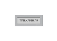 Magnetische titelkader A5 | Zilvergrijs