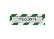 Magnetische titelkader A4 (mix kleuren) | Groen / Wit