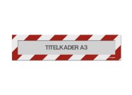 Magnetische titelkader A3 (mix kleuren) | Rood / Wit