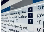 Maatwerk whiteboard prioriteit magneten