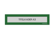 Magnetische titelkader A3 | Groen