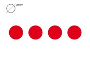 Whiteboard magneten rond | Rood