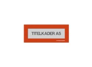 Magnetische titelkader A5 | Oranje