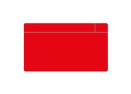Beschrijfbare magneten - Rechthoek 14cm | Rood