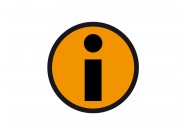 Informatie magneet (5cm) | Oranje