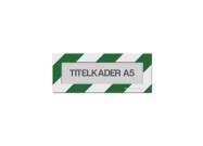 Magnetische titelkader A5 (mix kleuren) | Groen / Wit