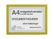 Magneetvenster A4 (incl. uitsnede) | Geel