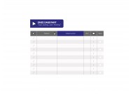 Dagstartbord magneten (header + tabel) | Paars