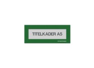 Magnetische titelkader A5 | Groen