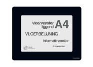 Vloervensters A4 (set) | Zwart