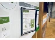 RVS wandhouder infotassen