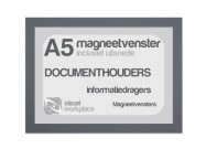 Magneetvenster A5 (incl. uitsnede) | Grijs