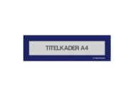 Magnetische titelkader A4 | Blauw