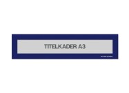 Magnetische titelkader A3 | Blauw