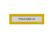 Magnetische titelkader A4 | Geel