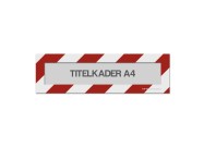 Magnetische titelkader A4 (mix kleuren) | Rood / Wit